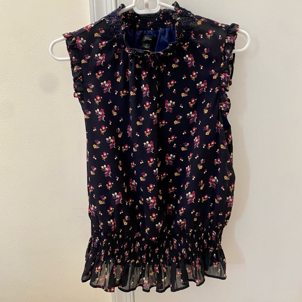 J. Crew sleeveless blouse